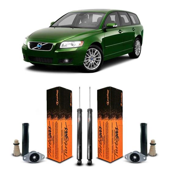 Imagem de 2 Amortecedor Cofap Kit Coxim Traseiro Volvo V50 2007 A 2009