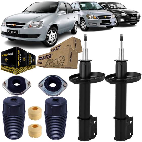 2 Amortecedor Dianteiro + Kits GM Celta Corsa Prisma Classic Menor preço em 2 Amortecedor Dianteiro + Kits GM Celta Corsa Prisma Classic