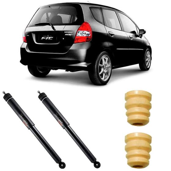 2 Amortecedor Honda Fit 2003 a 2008 Traseiro Cofap e Kit - Amortecedor ...