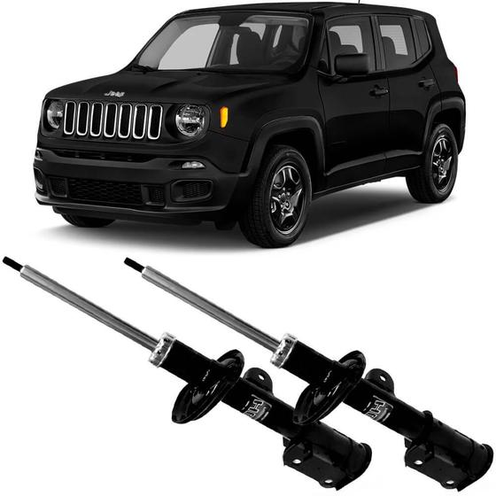 Imagem de 2 Amortecedor Jeep Renegade 4x2 2015 a 2020 Dianteiro Nakata