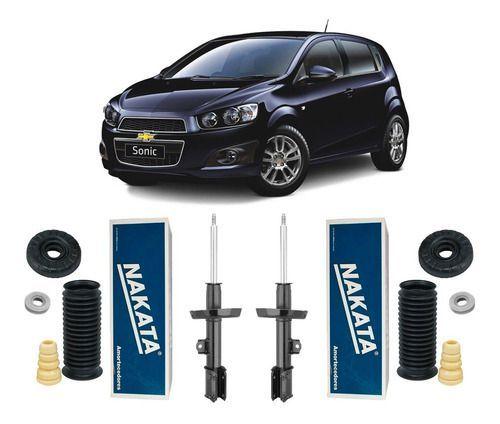 Imagem de 2 Amortecedor Kit Batente Dianteiro Gm Sonic 2012 2013 2014