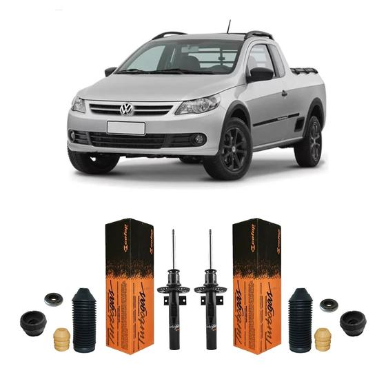 Imagem de 2 Amortecedor Kit Coxim Dianteiro Volks Saveiro 2009 2010 11