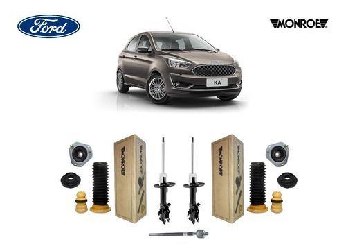 Imagem de 2 Amortecedor + Kit Dianteiro Braço Axial Ford New Ka 2015 2016 2017