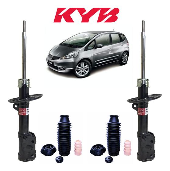 Imagem de 2 Amortecedor Traseiro Kayaba + Kit Bat. Honda Fit 2006