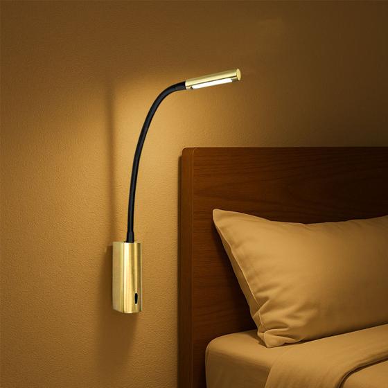 Imagem de 2 Arandela Leitura Quarto Led Interruptor Movel Bet66