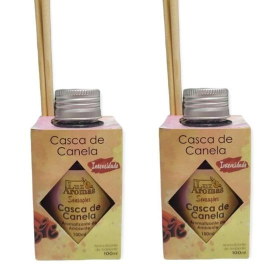 Imagem de 2 Aromatizador Ambiente Vareta 100ml Difusor Cheirinho Casa Lar Cheiroso Marca Luz Aroma - Envio Já