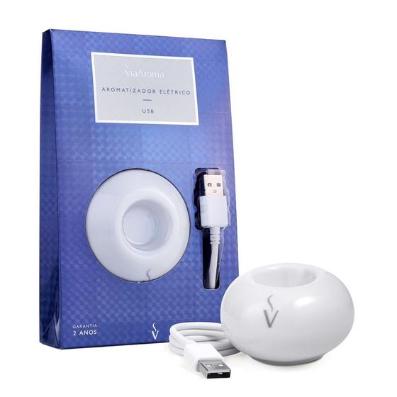 Imagem de 2 Aromatizador de Ambiente USB Porcelana Via Aroma