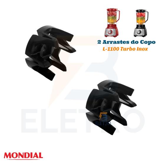 Imagem de 2 Arrastadores do Copo Liquidificador Mondial Turbo L-1100