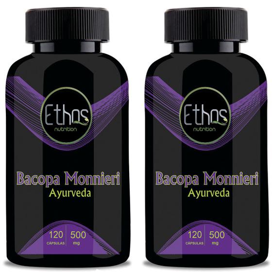 Imagem de 2 Bacopa Monnieri 500 mg - 240 cápsulas Ethos Nutrition