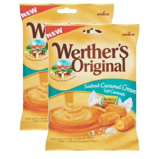 Imagem de 2 BALA CARAMELO SALGADO STORCK WERTHERS SOFT CARAMELS 63g