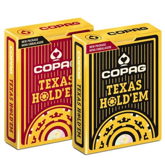 Imagem de 2 Baralho Copag Texas Holdem Profissional 54 Cartas Plástico