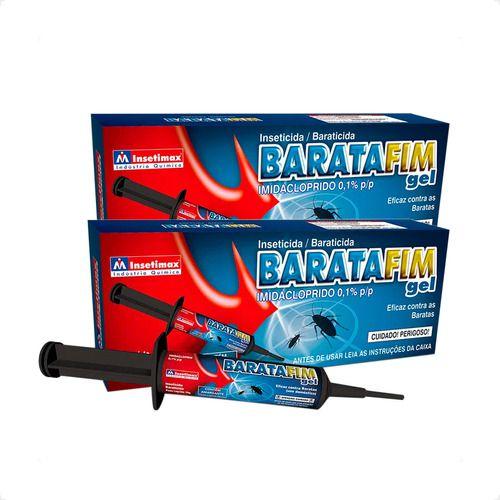 Imagem de 2 Baratafim Gel Inseticida / Baraticida Insetimax - 10 G