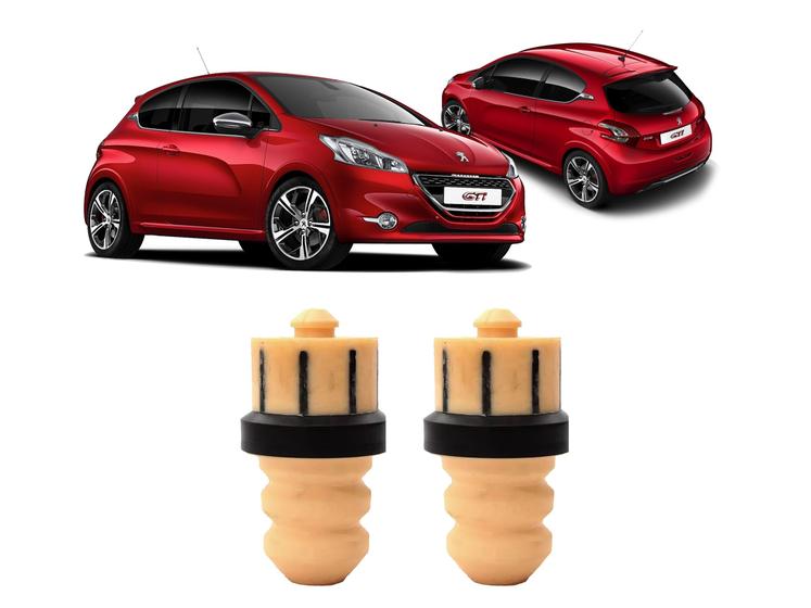 Imagem de 2 Batente Mola Suspensão Traseira Peugeot 208 2013 2014 2015