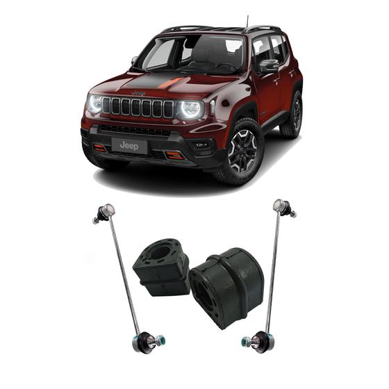 Imagem de 2 Bieleta Bucha Suspensão Dianteira Renegade Flex 2016 17 18