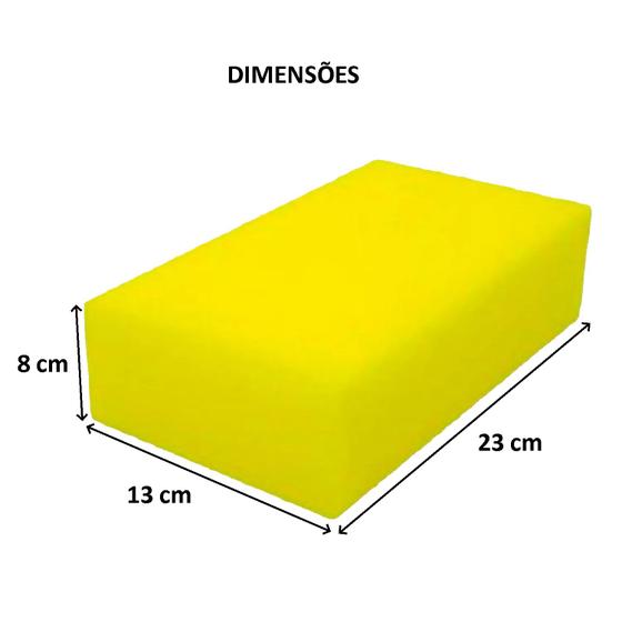 Imagem de 2 Bloco Espuma Amarela Acabamento Piso Azulejo Reboco