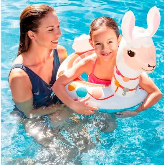 Imagem de 2 Boias Infantis Animais Intex 3 a 6 anos  kit com 2 unidades