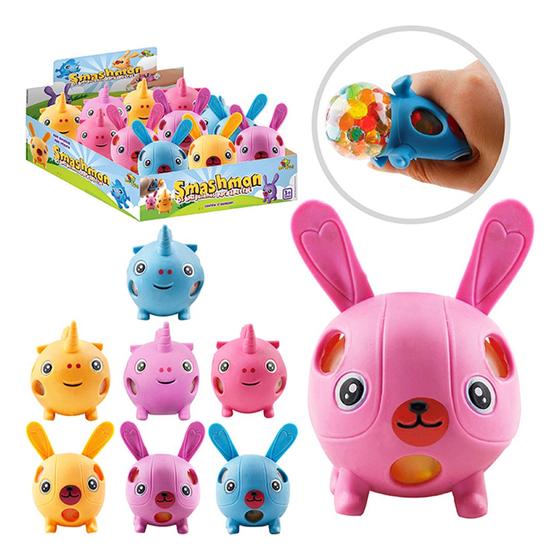 Imagem de 2 Bola Bolinha Gel Brinquedo Infantil Anti-stress Smashmon