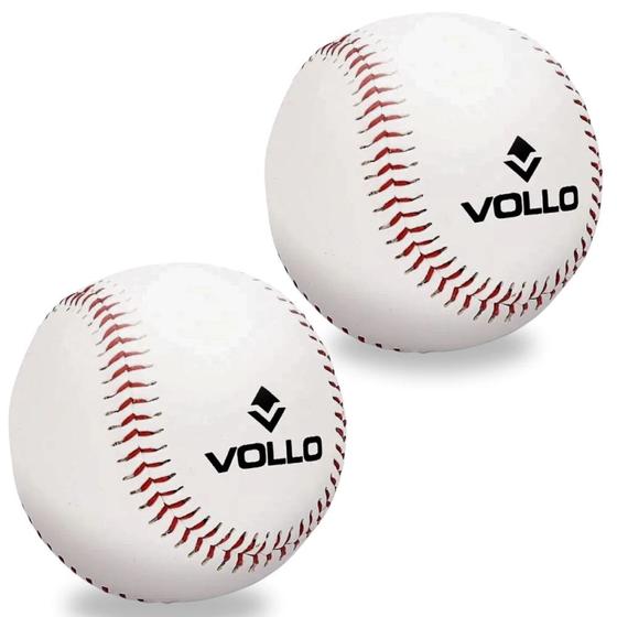 Imagem de 2 Bolas de Baseball com Miolo de Cortica e Borracha  Vollo Sports 