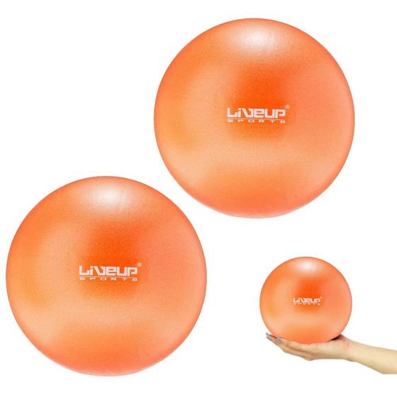 Imagem de 2 Bolas Overball para Pilates 25cm Laranja Liveup  Liveup Sports 