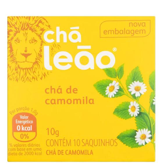 Imagem de 2 Caixas Chá Leão Camomila 10 Sachês 10g