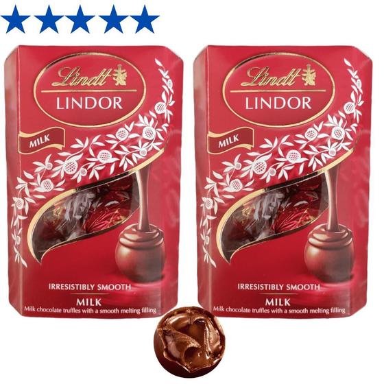 Imagem de 2 Caixas De 37g, Bombons De Chocolate Suiço, Lindt Lindor