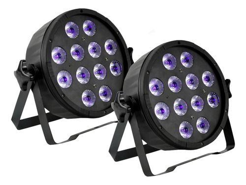Imagem de 2 CANHÃO DE LED 18x12W RGBWA-UV SANY+ MESA DMX 512