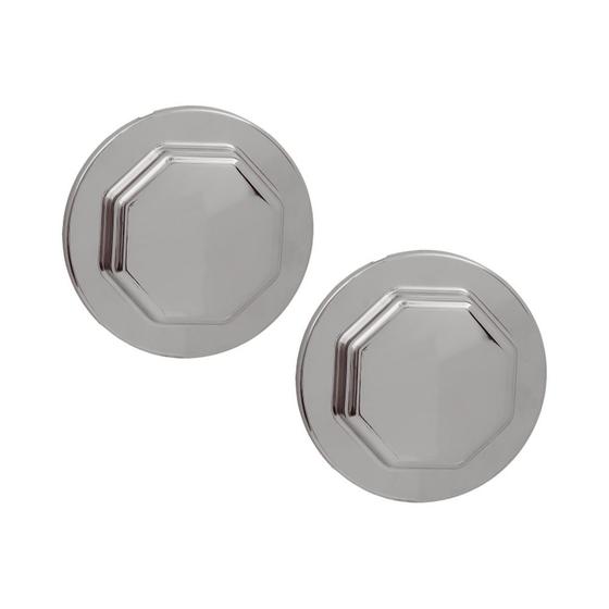 Imagem de 2 Capa Plástica p Cubo de Roda p SC P/G/R Highline Cromada