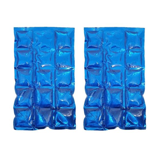 Imagem de 2 Cartelas de gelo em gel para Bolsa Térmica e Cooler