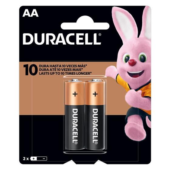 Imagem de 2 Cartelas de Pilhas Duracell AA C/2