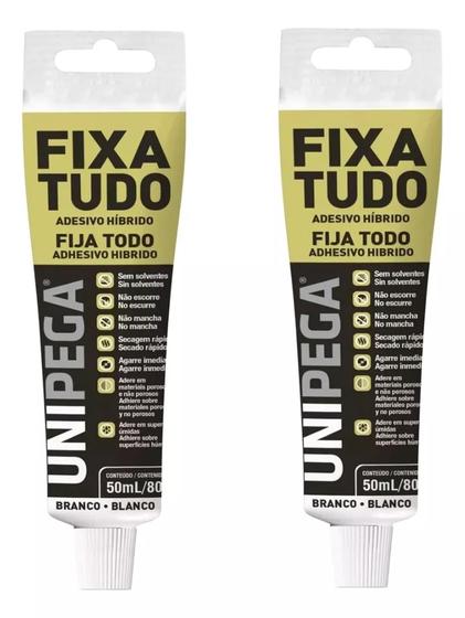 Imagem de 2 Cola Fixa Tudo Espelho Cuba Madeira Até Embaixo dágua 80g