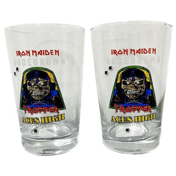 Imagem de 2 Copo Cerveja Iron Maiden Aces High Trooper 350Ml Caldereta