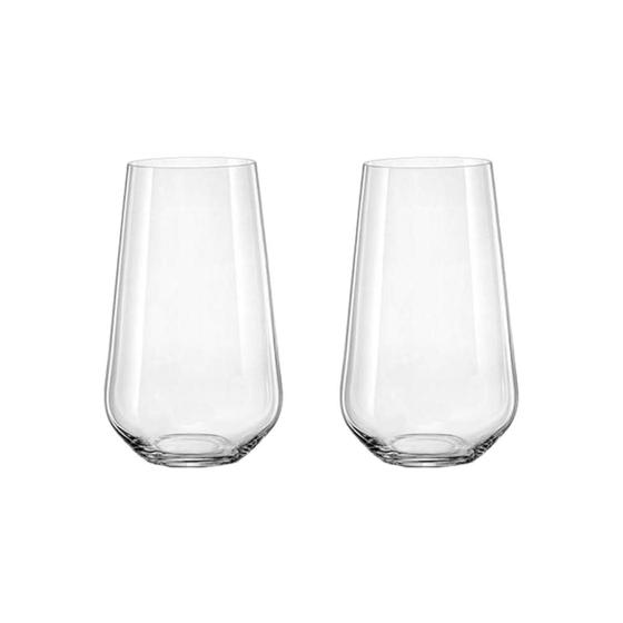 Imagem de 2 Copos De Cristal Para Long Drink 440 Ml Sandra Bohemia