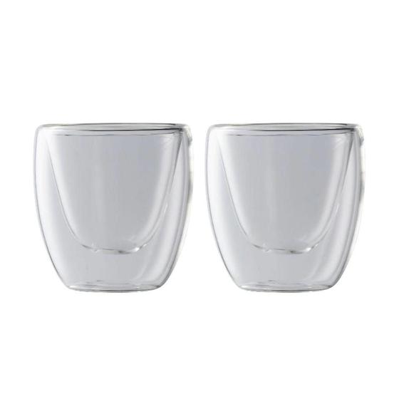 Imagem de 2 Copos Maxwell E Williams Parede Dupla Blend Em Vidro 80Ml