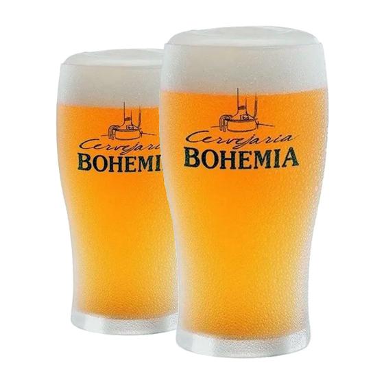 Imagem de 2 Copos P Cerveja Cervejaria Bohemia - 340ml - Ambev Oficial