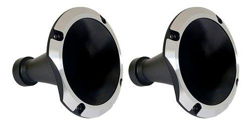 Imagem de 2 corneta alumínio 11-25 cone curto boca rosca preta