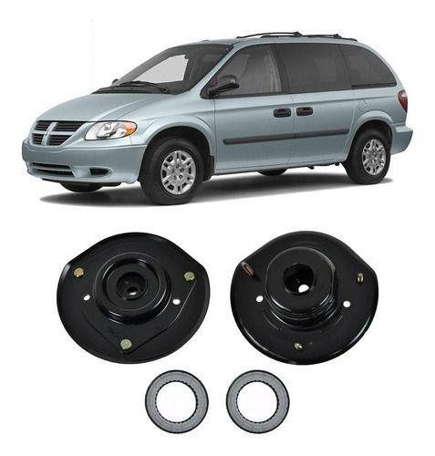 Imagem de 2 Coxim Com Rolamento Dianteiro Grand Caravan 2002 2003 2004