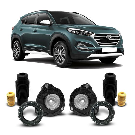Imagem de 2 Coxim Suporte Batente Coifa Rolamento Suspensão Dianteira New Tucson 2017 2018 2019 2020 2021