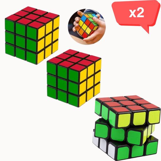 Imagem de 2 Cubo Mágico Para Crianças Brinquedo Educativo Raciocínio