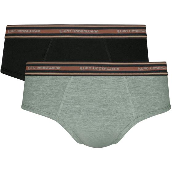 Imagem de 2 Cueca Lupo Tradicional Slp Básica Com Cós Elástico Masculino Adulto Em Algodão Cotton Atacado