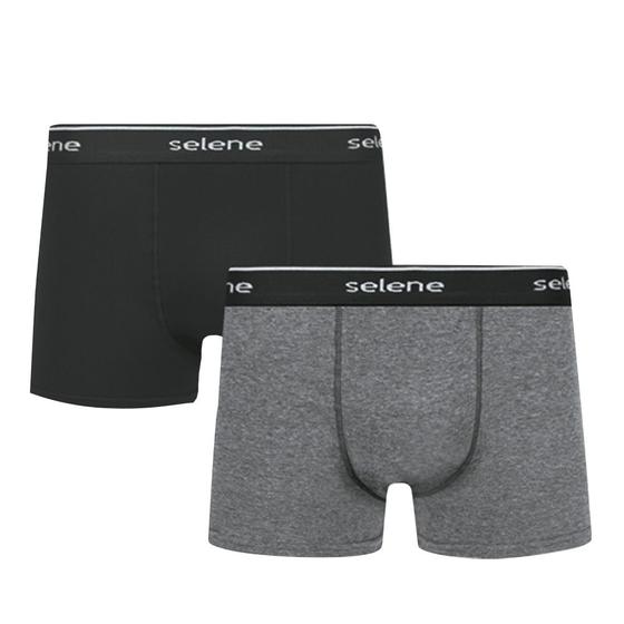 Imagem de 2 Cuecas Boxer Box Selene Em Algodão Cotton