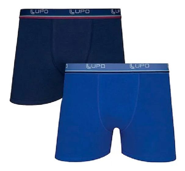 Imagem de 2 Cuecas Boxer Lupo 523-088 Algodão Cós Estampado Original