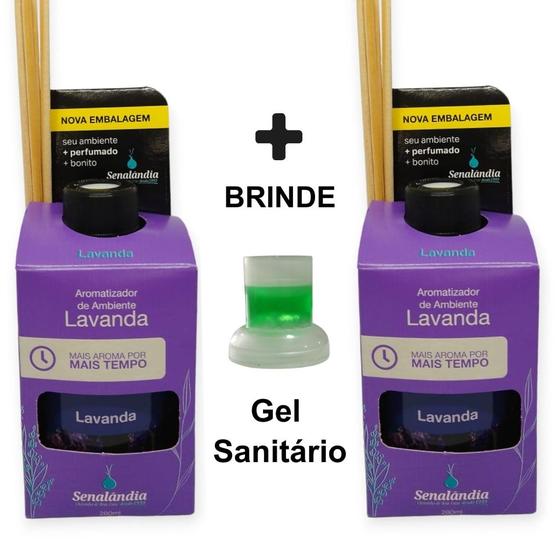 Imagem de 2 Difusor Vareta Ambiente de Lavanda Aromatizador Perfume Casa Ar 280ml Marca Senalândia - Envio Já