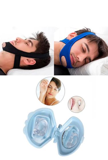 Imagem de 2 Dispositivos Dilatador  Nasal Anti-ronco+2 Faixas 3 Pontas