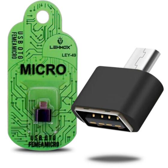 Imagem de 2 (Dois) Adaptadores OTG USB Micro V8 Para Android - LEY-49