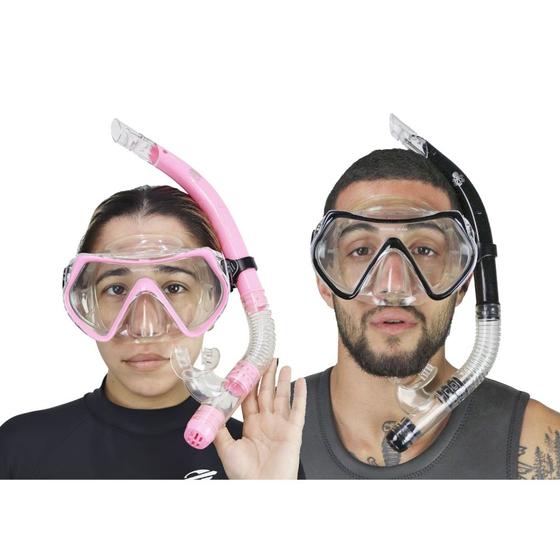 Imagem de 2(dois) Kits de Mergulho Fun Dive Motion - Rosa e Preto