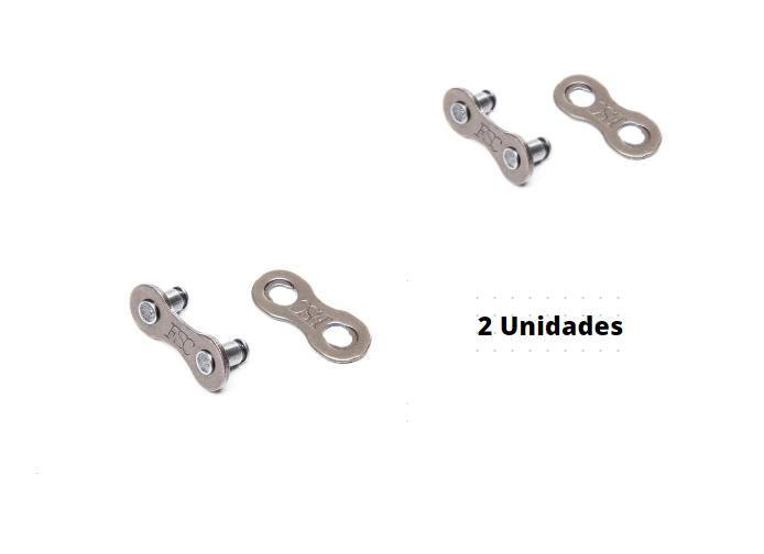 Imagem de 2 emenda corrente PowerLink p/ 6 7 e 8v Shimano KMC Par