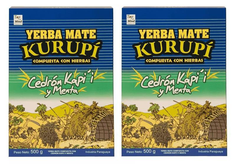 Imagem de 2 Ervas Mate Tereré Paraguaia KURUPI CEDRON KAPI MENTA