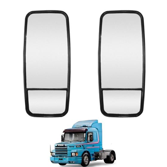 Imagem de 2 Espelho Retrovisor Bifocal para SC T/R 112 113 142 Convexo