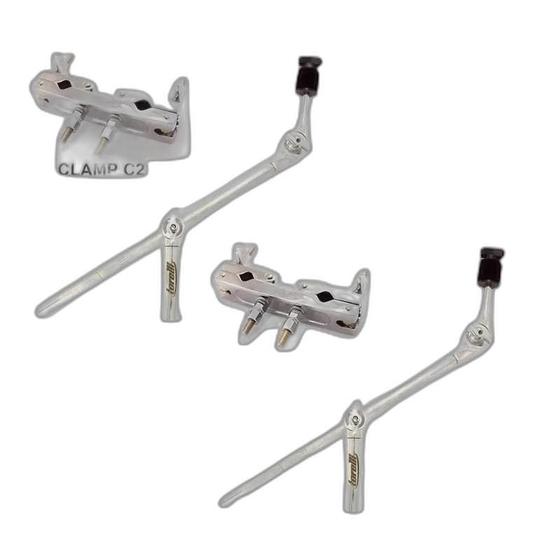 Imagem de 2 Extensor Girafa Prato De Bateria Com Clamp Torelli Ta160