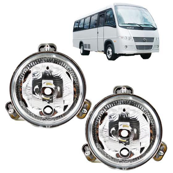 Imagem de 2 Farol Ônibus Volare Viaggio Senior Luz Alta com Vigia IAM